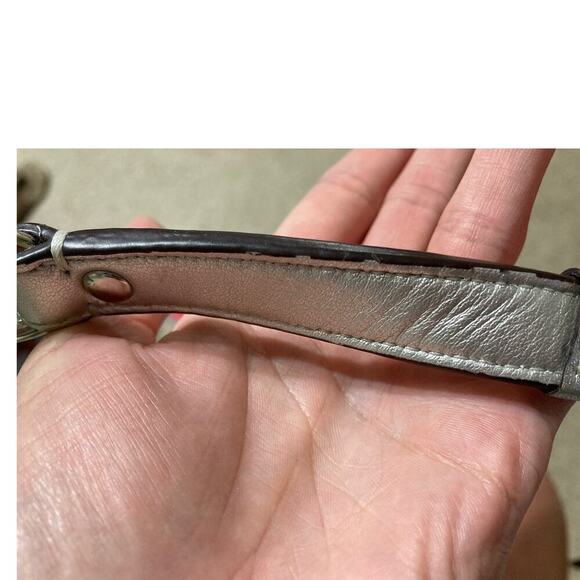 COACH 19340, LARGE WHITE MULTI SIGNATURE CANVAS SHOULDER BAG - Picture 11 of 11